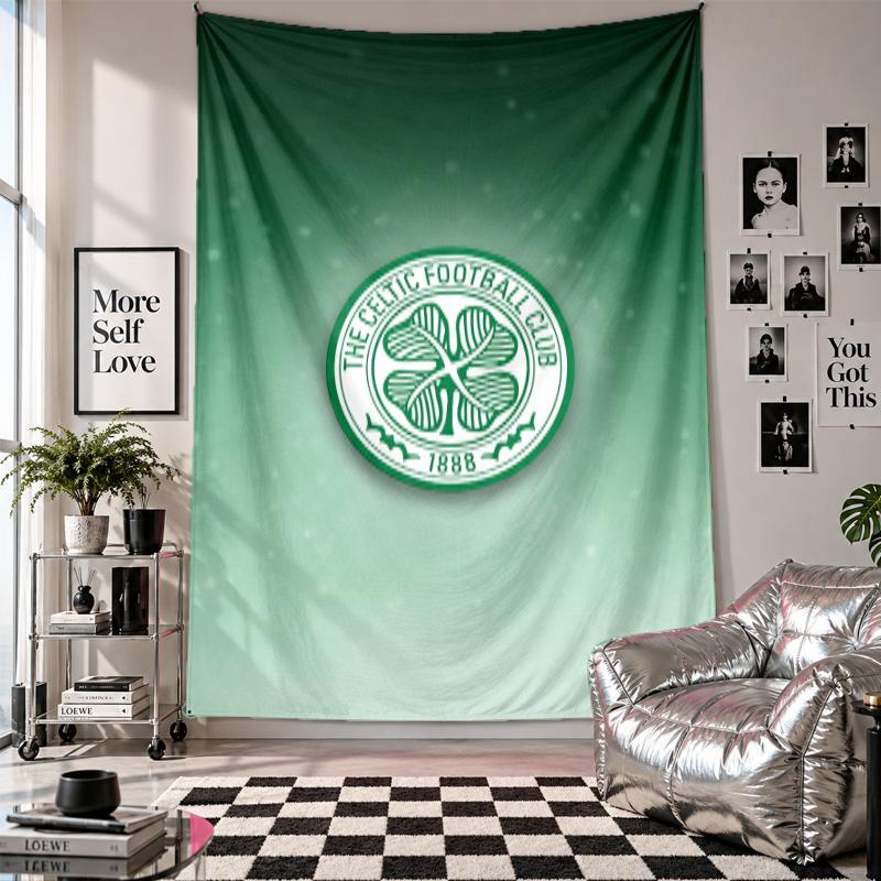 Celtic FC Wall Tapestry Home Decor Wall Hanging Cloth for Bedroom Living Room Background