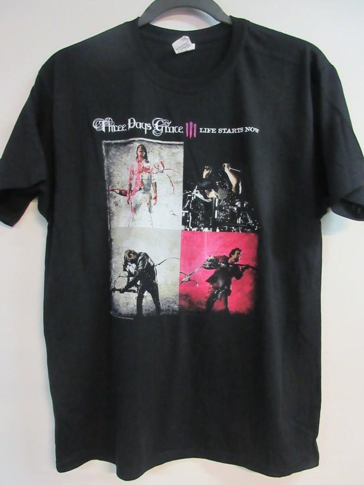 THREE DAYS GRACE OFFICIAL LIFE STARTS BAND CONCERT MUSIC EXTRA LARGE Unisex T-Shirt