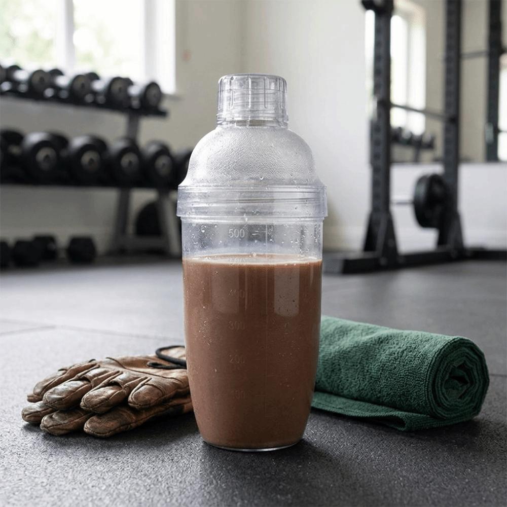 with Markings Cocktail Shaker Plastic Shaking Vessel Easy To Clean Bar Cup Household