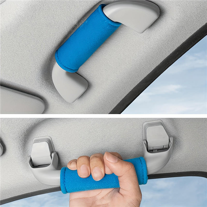 Car Roof Armrest Pull Cover Anti Wear Handbrake Non-slip Covers Automobile Safety Belt Shoulder Protector Car Door Inner Handle Protective Cover