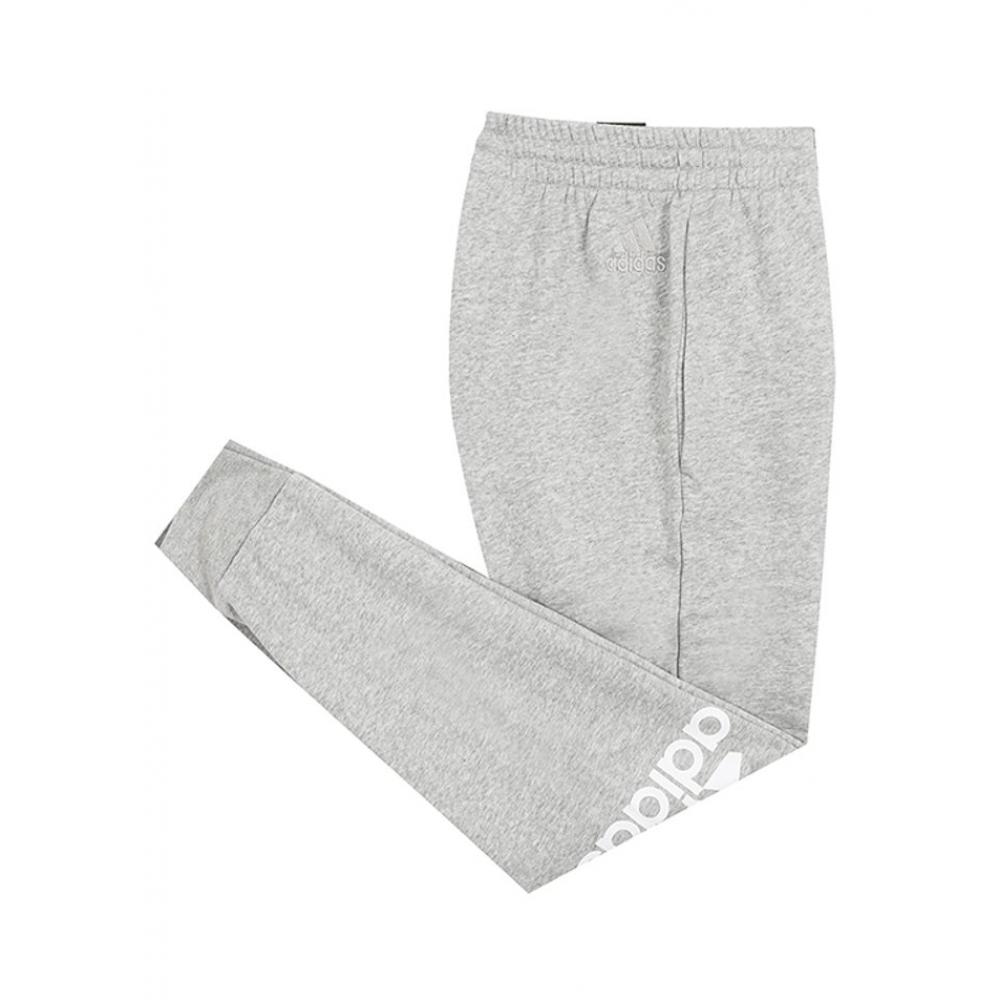 Adidas Флисовые брюки Essentials с зауженными манжетами и большим логотипом