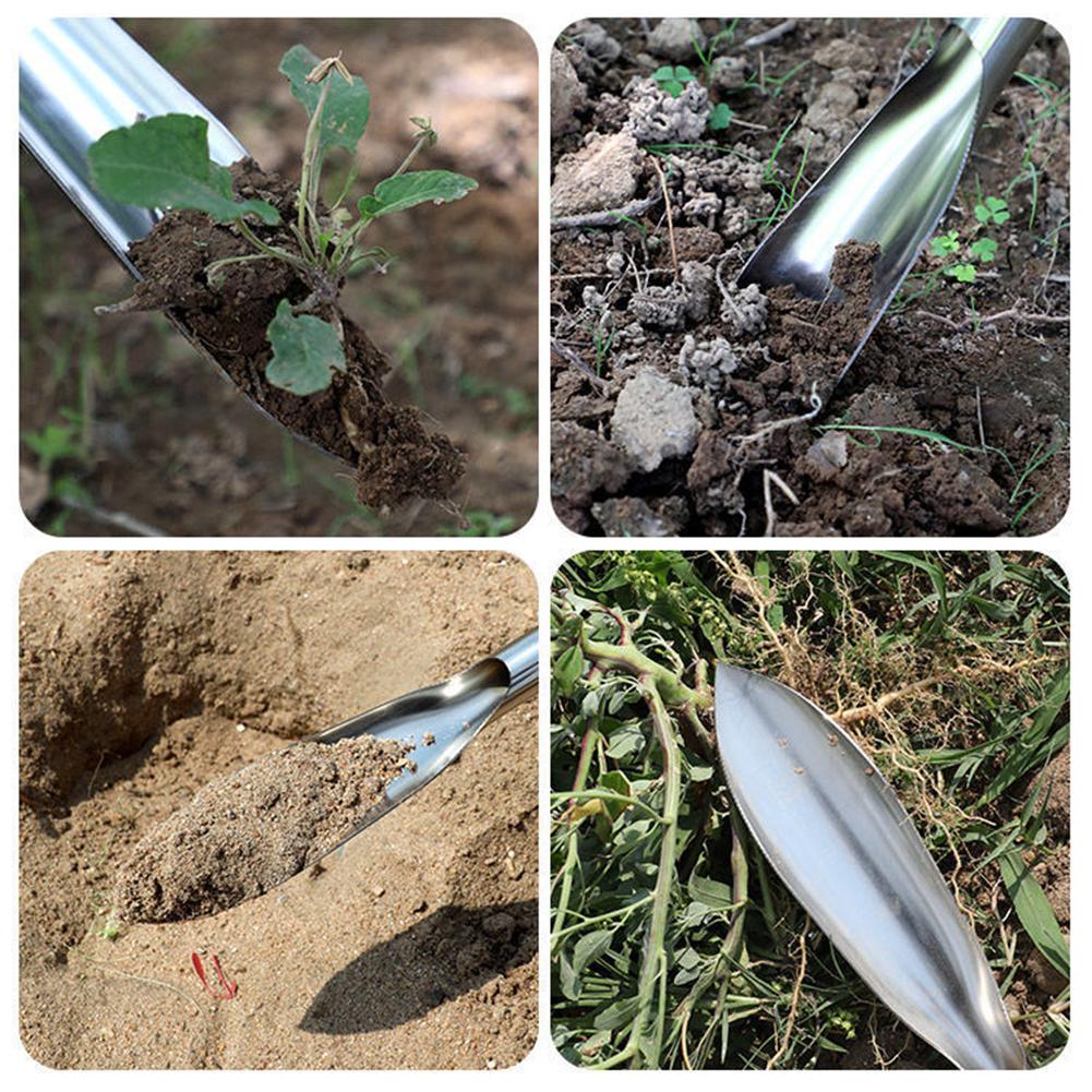 Набор садовых инструментов 2 шт. Лопатка для копания диких овощей, инструмент для прополки, для копания почвы, из нержавеющей стали, для посадки цветов, рассады, овощей