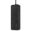 Black US plug 04 3usb+1C 3 meters#1