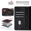 For Honor X8c 4G Case RFID Blocking Color Splicing PU Leather Wallet Phone Cover