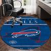 Bills Logo Round Rug for Livingroom,Bedroom, Palyroom, Chair Rug, Area rug, Circle Carpet, Large Size Fan Christmas gift