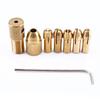 Электроинструмент-7 шт., высококачественный латунный мини-сверлильный патрон, набор цанговых патронов 0,5/1,0/1,5/2,5/3,0 мм
