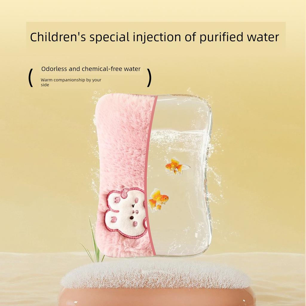 Children's Rechargeable Hot Water Bottle, Small Hand Warmer, Mini Hot Compress for Face and Eyes, Small Handheld Warm Water Bag, Explosion-Proof