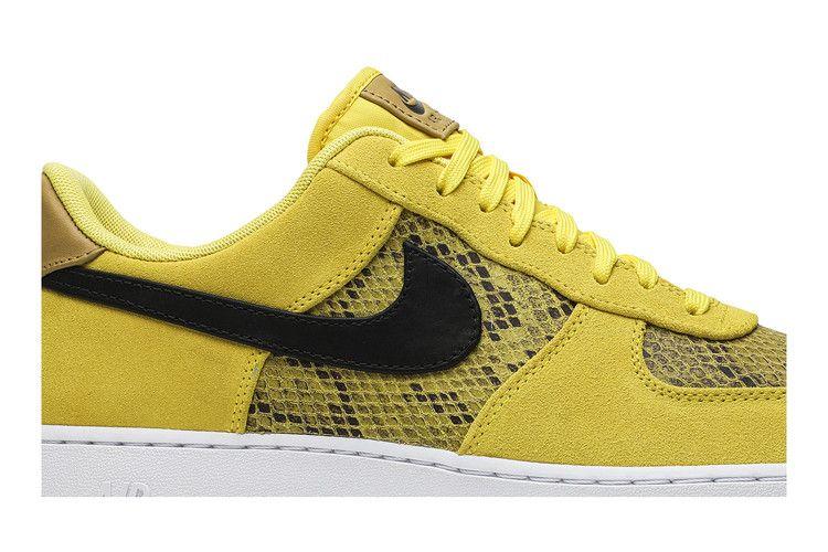 Nike Air Force 1 Low Yellow Snakeskin Men's Sneakers
