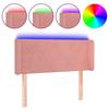 VidaXL LED Headboard Bedroom Furniture Single Bed Accessory Headboard Bed Frame Interior Pink 3122997