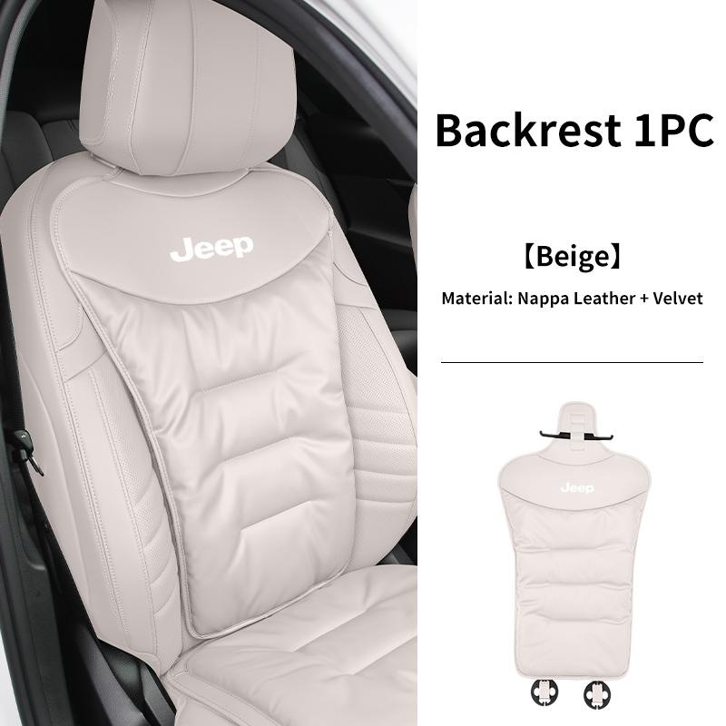Car Velvet Cushion Vinter Leather Backrest Seat Cover Accessories For Jeep Grand Cherokee Compass Patriot Renegade Wrangler Libe ANO1