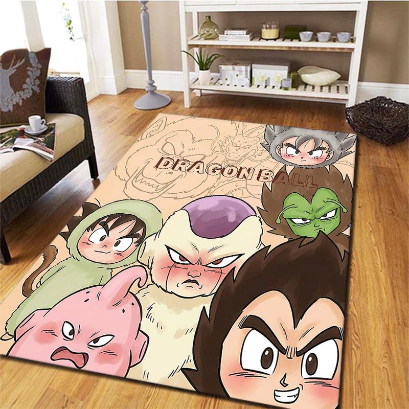 Dragon Ball Characters Carpet Rug For Living Room Bedroom Home Sofa Decoration,kids Play Nonslip Floor Mat