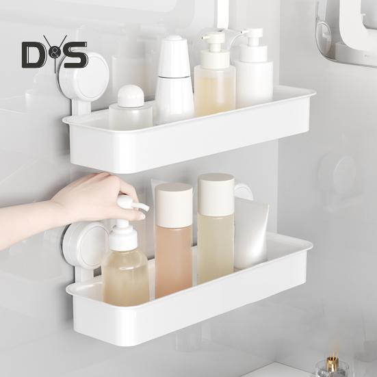Настенная присоска для хранения вещей, прочная, несущая, простая в установке, полка для хранения мыла и косметики в ванной
