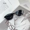Fashionable Metal Frame Cat Eye Sunglasses Women's Fashion Street Photography Trend Versatile Glasses UV400 Shades Eyewear