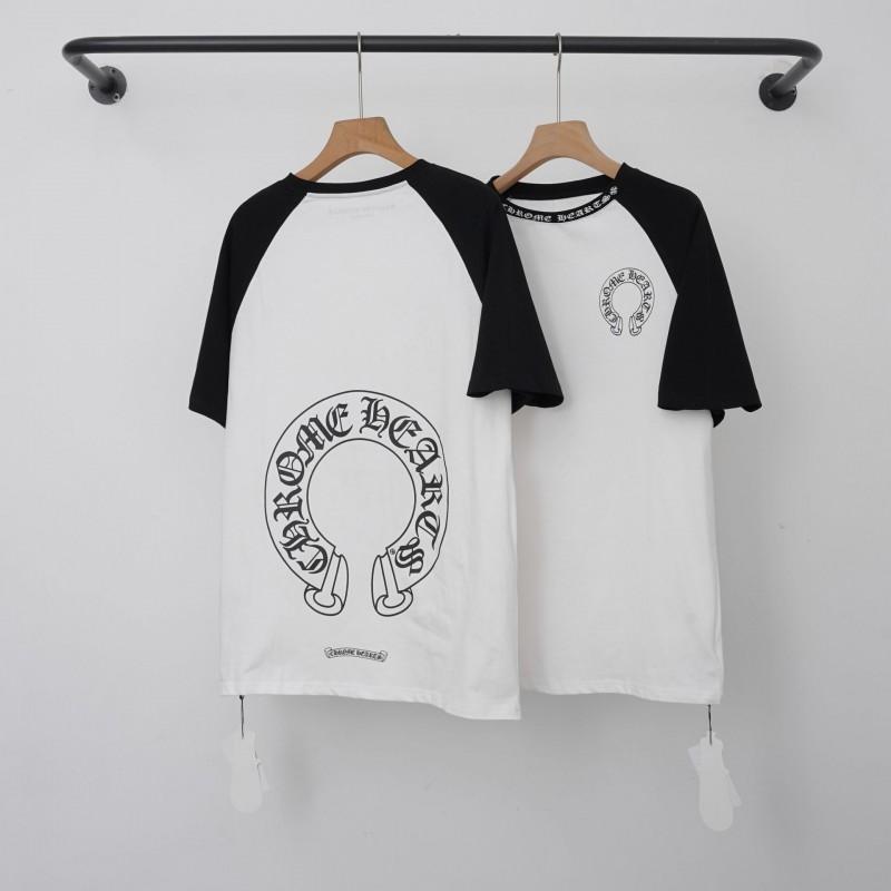 Unisex Cotton T-Shirt With Embroidered Cross Sanskrit Print Loose Fit Short Sleeve Tee
