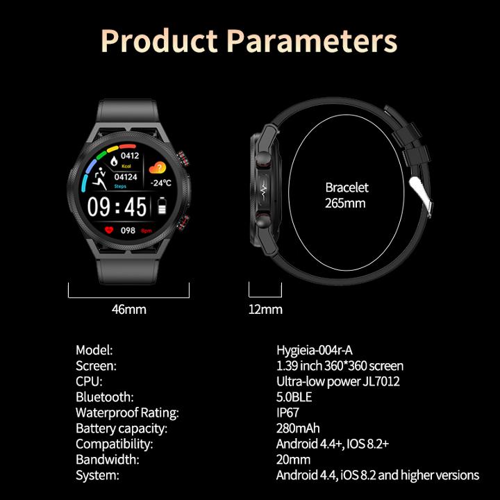 SACOSDING кровяное давление умные часы мужские ЭКГ + ППГ + ВСР Bluetooth вызов кислорода в крови монитор артериального давления женские спортивные умные часы