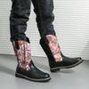 Mens Slip On High Top Shoes 2024 New Arrival Motorcycle Boots for Men Leather Fashion Desert Boots Men's Shoes