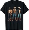 Black Cowboy Western Rodeo Melanin Black History Texas Men T-Shirt