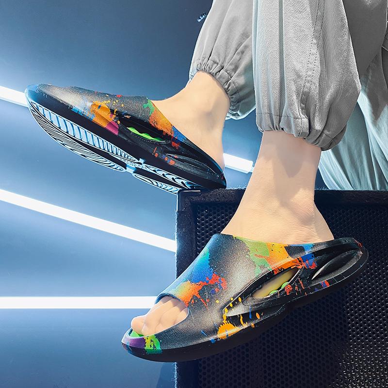 Летние нескользящие износостойкие дышащие повседневные сандалии и тапочки Модные легкие тапочки из ЭВА Пляжная обувь