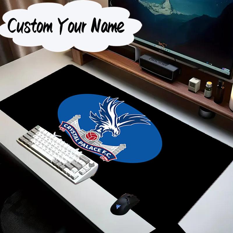 Custom Name Mouse pad Crystal Eagles Crest Mouse Pad Desk Mat, Non-Slip Rubber Backer Pad For Computer Notebook Gaming Mouse Pad Birthday Gift