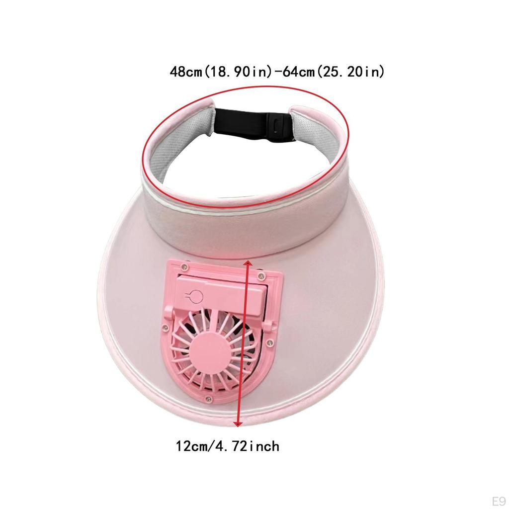 Fan-assisted Sunshades with Fan, Sun Protection for Girls Hiking Camping Fishing