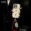 Рождественский ремешок для чехла мобильного телефона Apple 17promax iphone15 новый женский 16 высокая стоимость 14 все включено.