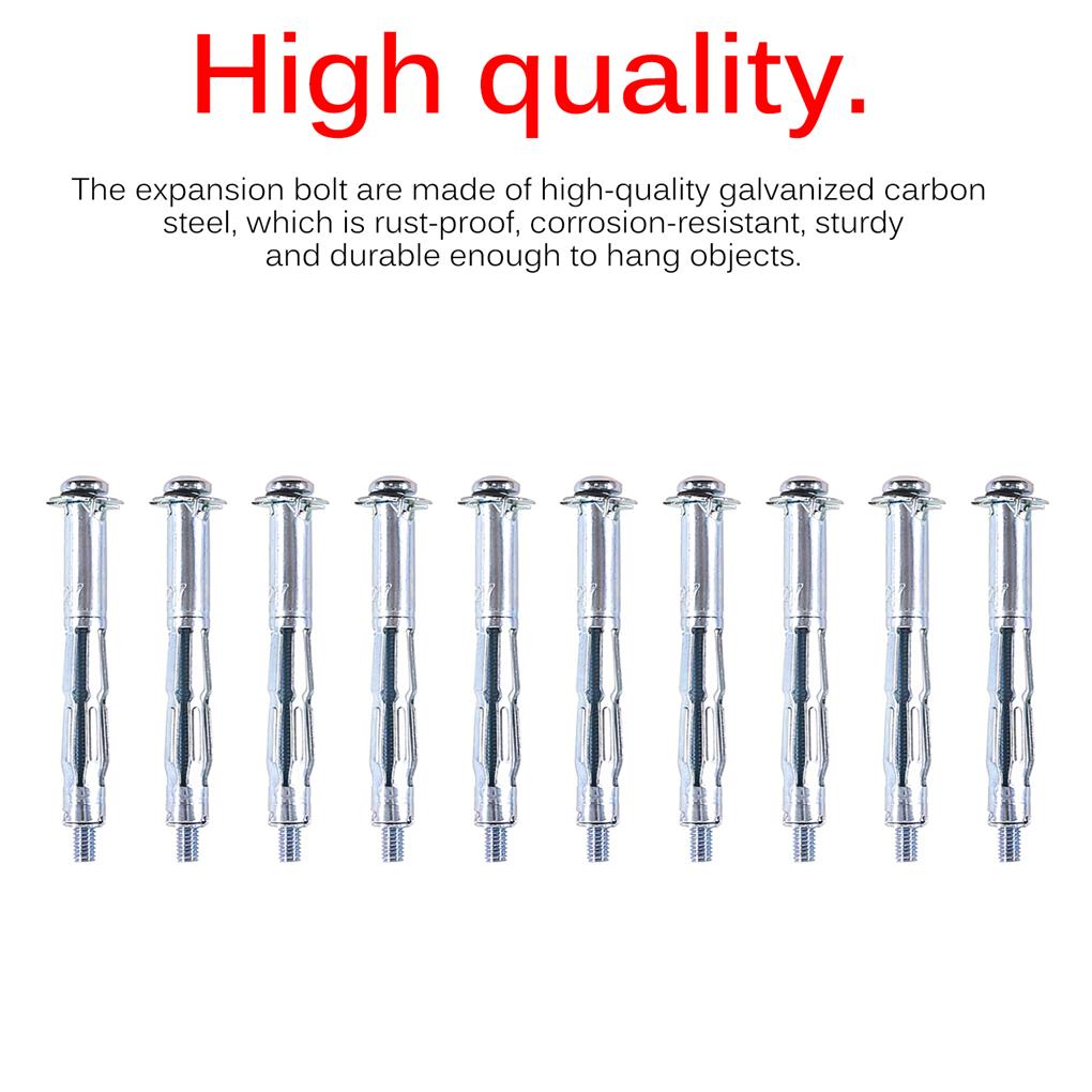 42 Pieces Expansion Screw Bolts with 6 Size Hollow Drive Wall Anchor Screws Assortment Kit Home Improvement Drywall Lamp