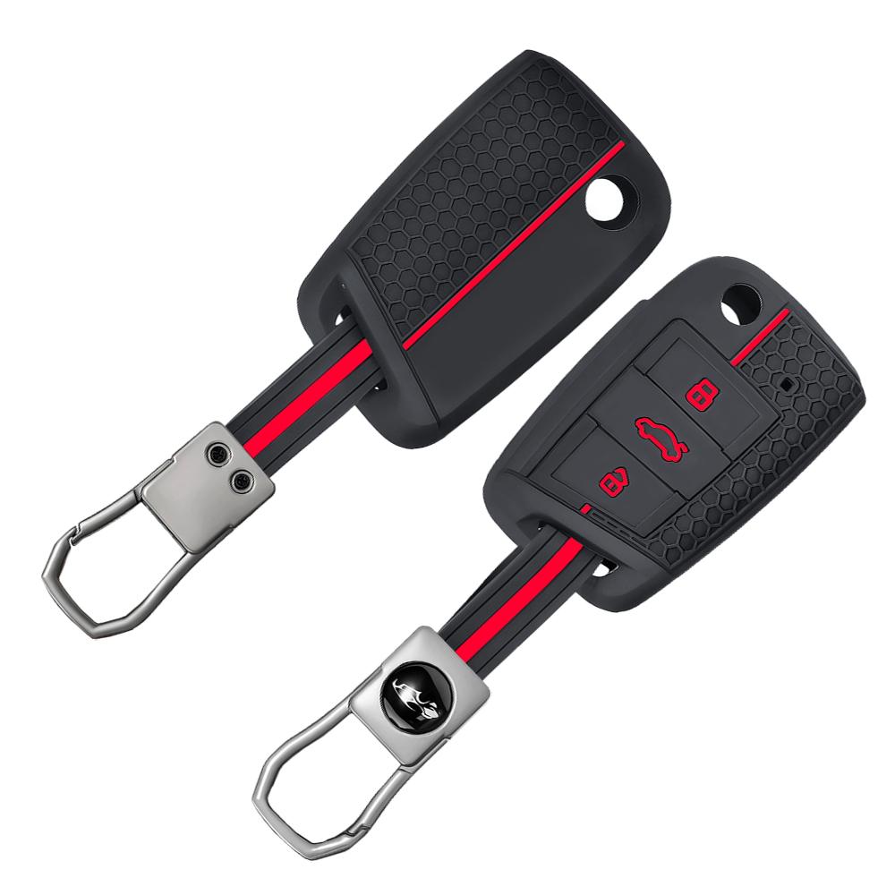 Для Vw Golf 7 Gti Polo T-Cross T-Roc Touran Tiguan Skoda Octavia Rapid Kodiaq Fabia Seat Ibiza Leon Ateca Arona Чехол для ключа