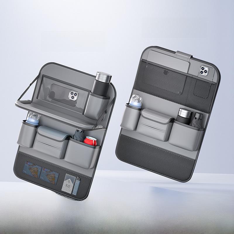 Сумка для хранения на заднем сиденье автомобиля с лотком