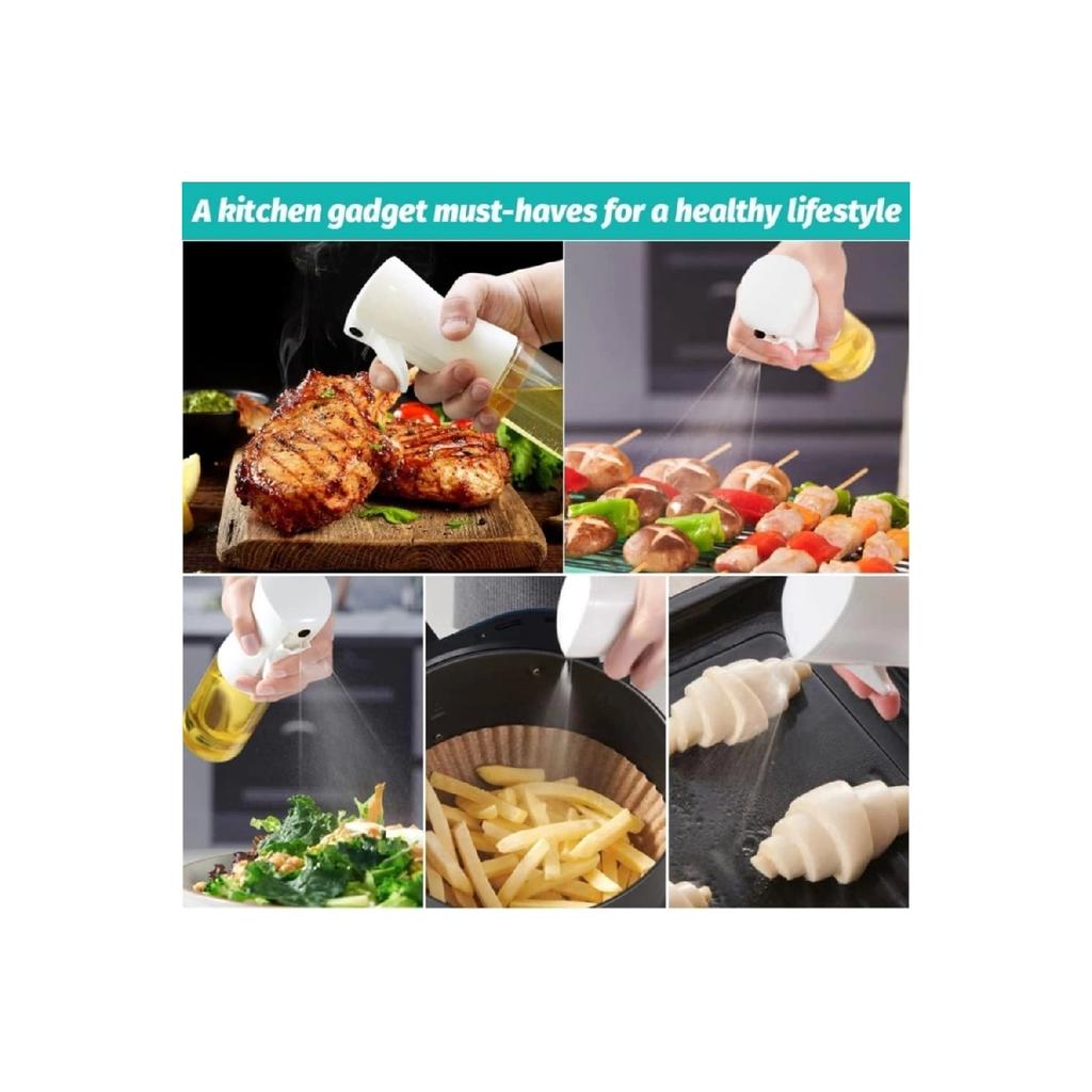 2 Pieces Air Fryer Oil Spray Bbq Salad Oven Oil Olive Oil Sprayer Multi-purpose Spray Bottle