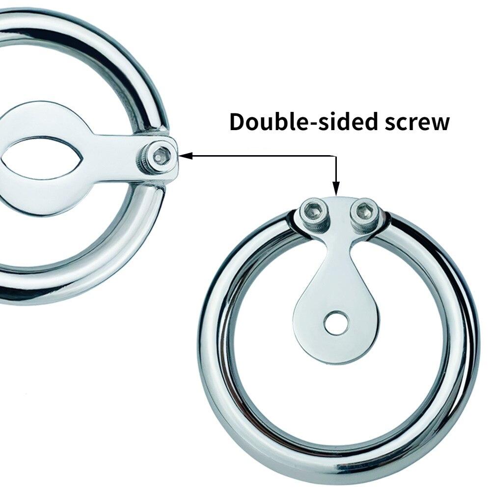 Мужской Cb Lock из нержавеющей стали, замок целомудрия, секс-игрушки, клетка для пениса, рогоносец, уретральное кольцо целомудрия, рабское кольцо БДСМ