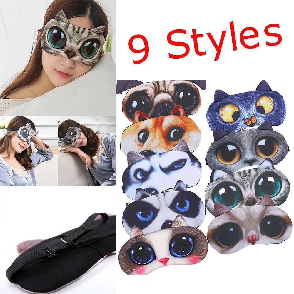 Hot Fashion Cartoon Animal Blindfold Sleeping Aid Shade Cover 3D Sleeping Eyepatch Nap Eye Mask