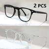 2 PCS Fashion Reading Glasses For Women Men Classics Blue Light Blocking Glasses