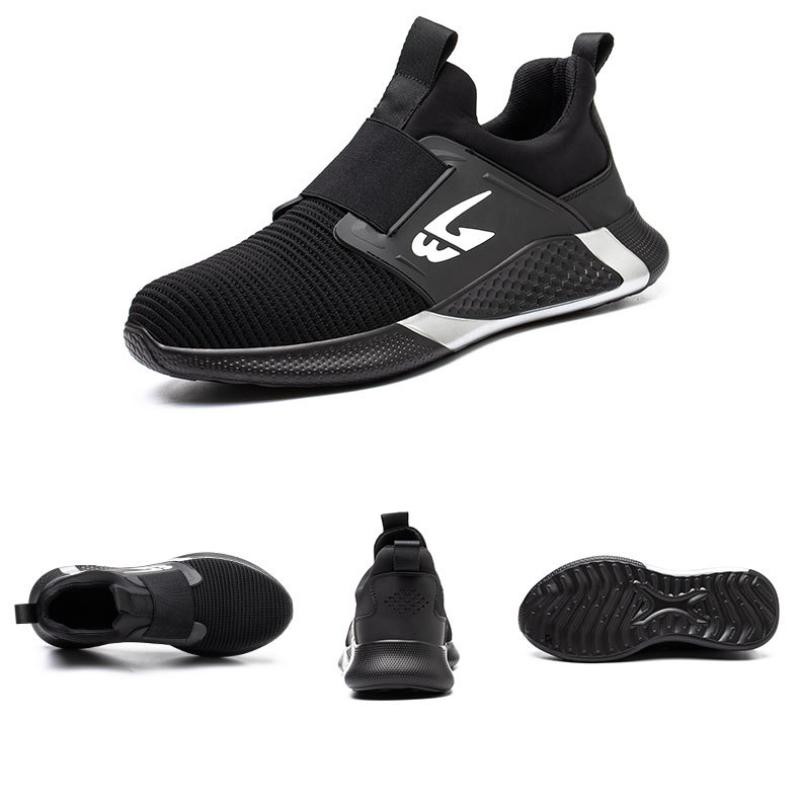 Модная мужская защитная рабочая обувь для мужчин, защитная обувь от проколов, рабочие ботинки со стальным носком, дышащие защитные кроссовки