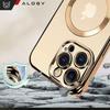 Etui Magsafe Case Do Apple Iphone 14 Pro Max Alogy Glamour Luxury Ring Obudowa Złote Przezroczyste