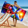 Radiant serenity on water Print beach towel, quick drying, suitable for travel, outdoor sports, jogging, the beach and swimming, gift