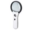 LED Magnifying Glass Good Light Transmittance 4 LEDs High Definition Handheld Magnifying Glass for
