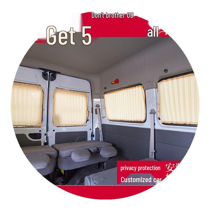 Jiangling Ford Transit Classic Motorhome Curtains: Long/Short Wheelbase Blackout Privacy Shades
