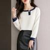 Chiffon Long Sleeve Loose Women Blouse Fashion Apricot Womens Shirts Casual Woman Tops Elegant Office Female Clothes 29506