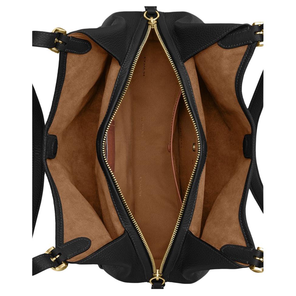 Coach Bella 31 Shoulder Bag With Adjustable Strap Women Shoulder Bag Black Gold CR979-B4BK