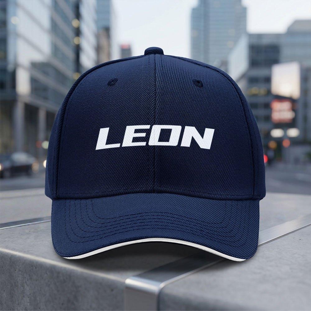 LEON Adjustable Baseball Cap Lightweight Breathable AllSeason Cap with Iconic LEON Logo Hand Washable