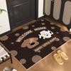 Door Floor Mat Entry Door Mat Household Door Entry Cat Advanced Sense Crystal Velvet Foot Mat Door DirtResistant LeaveIn Floor Mat