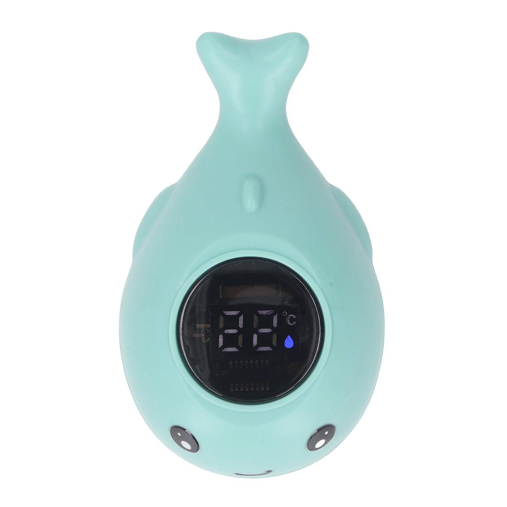 Blue Whale Baby Bath Thermometer LED Display Baby Bath Floating Toy Water Thermometer for Bathtub