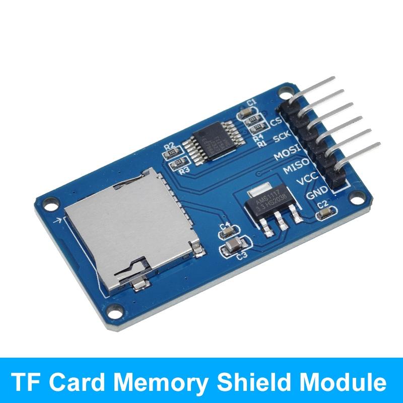 Модуль карты TF D1 Mini Плата расширения памяти Micro SD Мини-модуль памяти Micro SD TF с выводами для Arduino