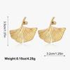 Европейские и американские серьги-подвески из сплава в виде листьев гинкго высокого класса - Смелый, стильный, преувеличенный дизайн