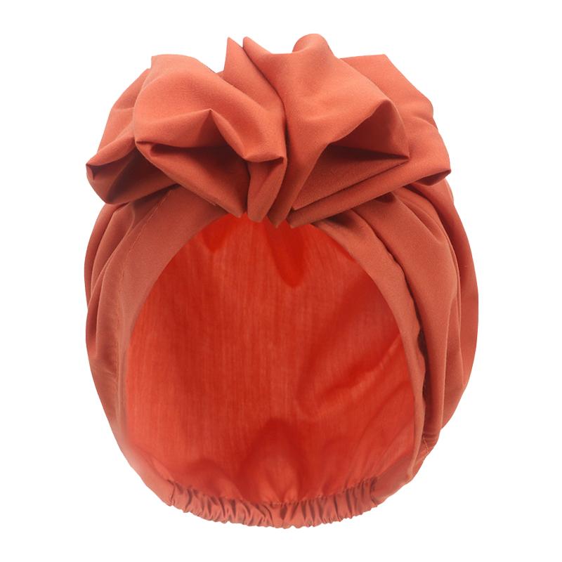 New Women Hijab Turban Solid Large Bow Head Scarf Muslim Women Scarf French Retro Flower Head Cap Hat Fashion Ladies Bandanas