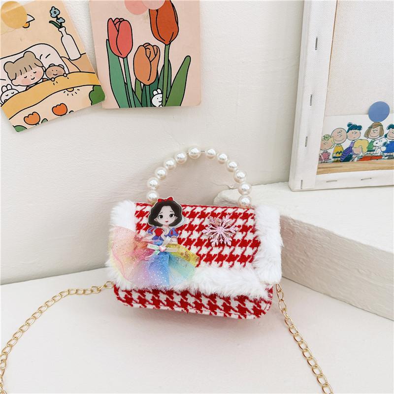 Knot Stylish Butterfly Girls Handbag Pearl Shoulder Bag For Children With Cute Design
