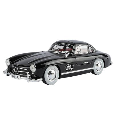 1/18 Benz 300SL Винтажная Сплавная Модель Спортивного Автомобиля Литой Металл Классический Ретро Автомобиль Модель Автомобиля Симуляция Звука и Света Детская Игрушка Подарок