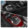 Real Carbon Fiber for BMW 1 Series 2 Series F40 F44     2024 Center Control Gear Panel Sticker Car Accessories