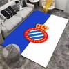 Ковер с логотипом RCD Espanyol De Barcelona с дизайном короны Сине-белый Подходит для использования в качестве противоскользящего коврика для гостиной, спальни, диванов