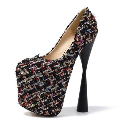 2025 Весна Пользовательские Женские Туфли на Высоком Каблуке 19см Сексуальные Туфли на Платформе Клуб Вечерние Туфли Женские Большого Размера 34-43 WSH2609